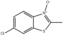 Benzothiazole, 6-chloro-2-methyl-, 3-oxide (8CI) 结构式