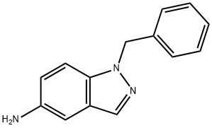 1-苄基-1H-吲唑-5-胺 结构式