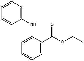 N-苯基邻氨基苯甲酸乙酯 结构式