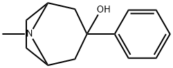 8-Methyl-3-phenyl-8-azabicyclo[3.2.1]octan-3-ol 结构式