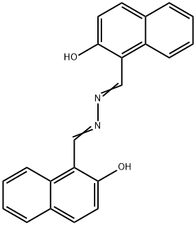 2-羟基-1-萘甲醛[(2-羟基-1-萘基)亚甲基]腙 结构式