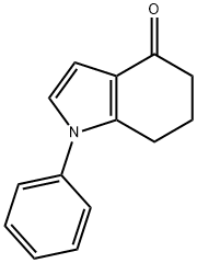 6,7-二氢-1-苯基吲哚-4(5H)-ON 结构式