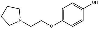 4-[2-(吡咯烷-1-基)乙氧基]苯酚 结构式