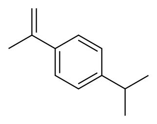 1-丙-2-基-4-丙-1-烯-2-基苯 结构式