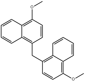 1-methoxy-4-[(4-methoxynaphthalen-1-yl)methyl]naphthalene 结构式