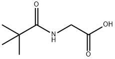 [(2,2-二甲基丙酰基)氨基]乙酸 结构式