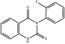 3-(2-氟苯基)-2-硫烷基-3,4-二氢喹唑啉-4-酮 结构式