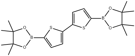 2,2'-二噻吩-5,5'-二硼酸二频哪醇酯 结构式