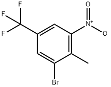 2-BROMO-6-NITRO-4-TRIFLUOROMETHYLTOLUENE 结构式