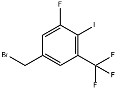 3,4-二氟-5-三氟甲基溴苄 结构式