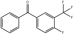4-氟-3-三氟甲基苯并苯基酮 结构式