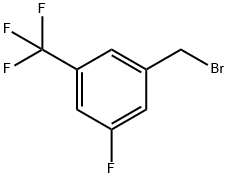 3-氟-5-(三氟甲基)溴苄 结构式