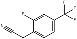 2-氟-4-三氟甲基苯乙腈 结构式