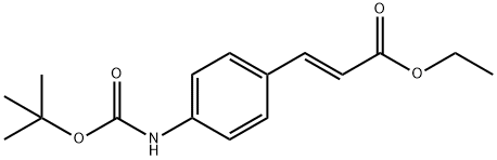 N-BOC-对氨基肉桂酸乙酯 结构式