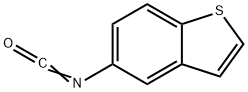 1-苯并噻吩-5-基异氰酸酯 结构式