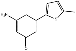 3-氨基-5-(5-甲基-2-噻吩)-1-环己-2-烯酮 结构式