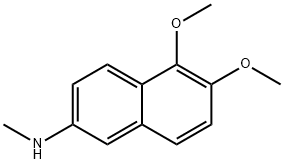 5,6-Dimethoxy-N-methyl-2-naphthalenamine 结构式