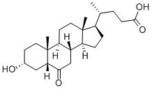 3Α-羟基-6K-5Β-胆甾烷-24-酸 结构式