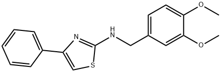 4-Phenyl-2-(veratrylamino)thiazole 结构式
