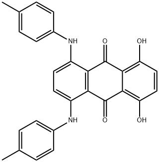 1,4-dihydroxy-5,8-bis[(4-methylphenyl)amino]anthraquinone  结构式