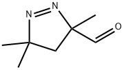 3H-Pyrazole-3-carboxaldehyde, 4,5-dihydro-3,5,5-trimethyl- (9CI) 结构式