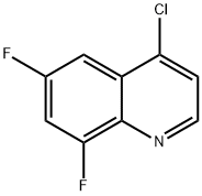 4-氯-6,8-二氟喹啉 结构式