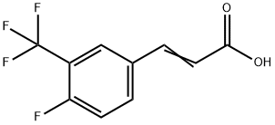 4-氟-3-三氟甲基肉桂酸 结构式