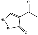 4-乙酰基-1,2-二氢-3H-吡唑-3-酮 结构式