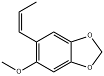 5-Methoxy-6-[(Z)-1-propenyl]-1,3-benzodioxole 结构式