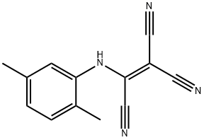 2-(2,5-Xylidino)-1,1,2-ethenetricarbonitrile 结构式