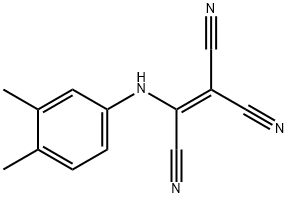 2-(3,4-Xylidino)-1,1,2-ethenetricarbonitrile 结构式