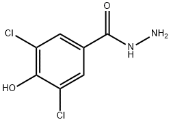 3,5-二氯-4-羟基苯甲酰肼 结构式