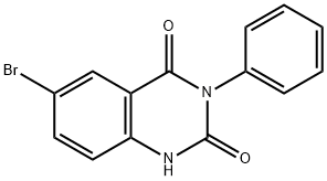 6-溴-3-苯基-1H-喹唑啉-2,4-二酮 结构式