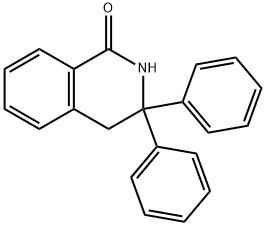 3,4-Dihydro-3,3-diphenyl-1(2H)-isoquinolinone 结构式