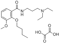 N-(3-Diethylaminopropyl)-2-butoxy-3-methoxybenzamide oxalate 结构式