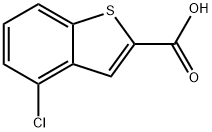 4-氟-1-苯并噻吩-2-羧酸 结构式