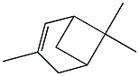 (-)-3,6,6-Trimethylbicyclo[3.1.1]hept-2-ene 结构式