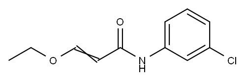 N-(3-CHLORO-PHENYL)-3-ETHOXY-ACRYLAMIDE 结构式