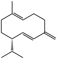 germacreneD,1-methyl-5-methylene-8-(1-methylethyl)-1,6-cyclodecadiene 结构式
