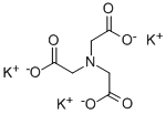N,N-二(羧甲基)甘氨酸三钾盐 结构式