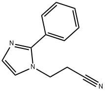 1-氰乙基-2-苯基咪唑 结构式