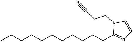1-(2-氰乙基)-2-十一烷基咪唑 结构式