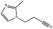1-氰乙基-2-甲基咪唑 结构式