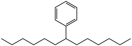 Tridecane, 7-phenyl- 结构式