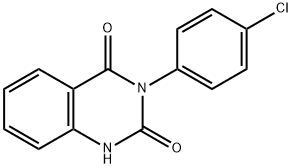 3-(4-氯苯基)-1H-喹唑啉-2,4-二酮 结构式