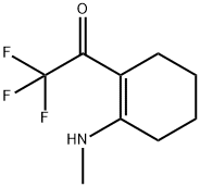 Ethanone, 2,2,2-trifluoro-1-[2-(methylamino)-1-cyclohexen-1-yl]- (9CI) 结构式