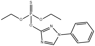三唑磷 结构式