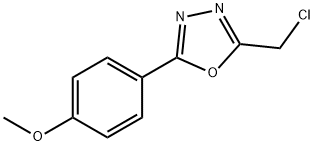 2-氯甲基-5-(4-甲氧基苯基)-1,3-氧二唑 结构式