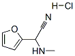 alpha-(methylamino)furan-2-acetonitrile, monohydrochloride 结构式