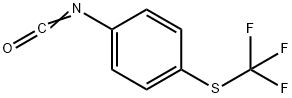 4-三氟甲基硫代苯基异氰酸酯 结构式